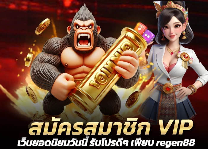 สมัครสมาชิก VIP เว็บยอดนิยมวันนี้ รับโปรดีๆ เพียบ regen88